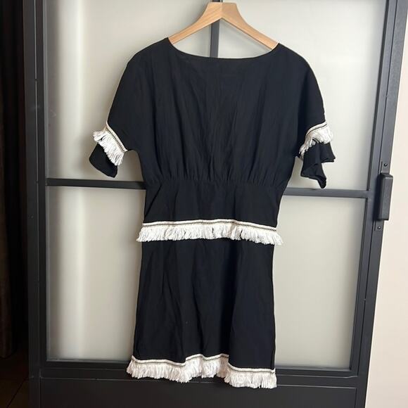 NWT VUTTI Fringe Hem Dress Size Large - Picture 1 of 7